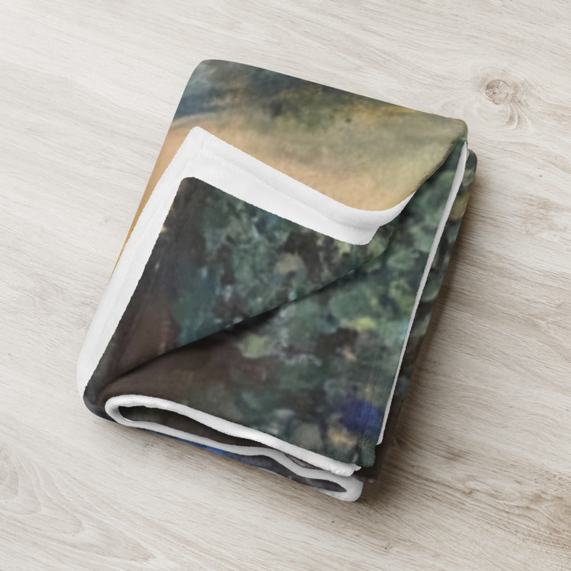 Art Print Canoeing Throw Blanket