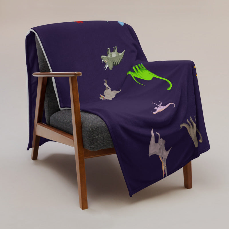 Personalised Dinosaur Throw Blanket