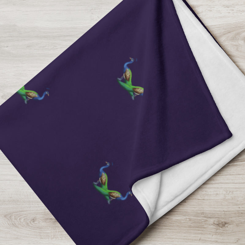 Peacock Throw Blanket