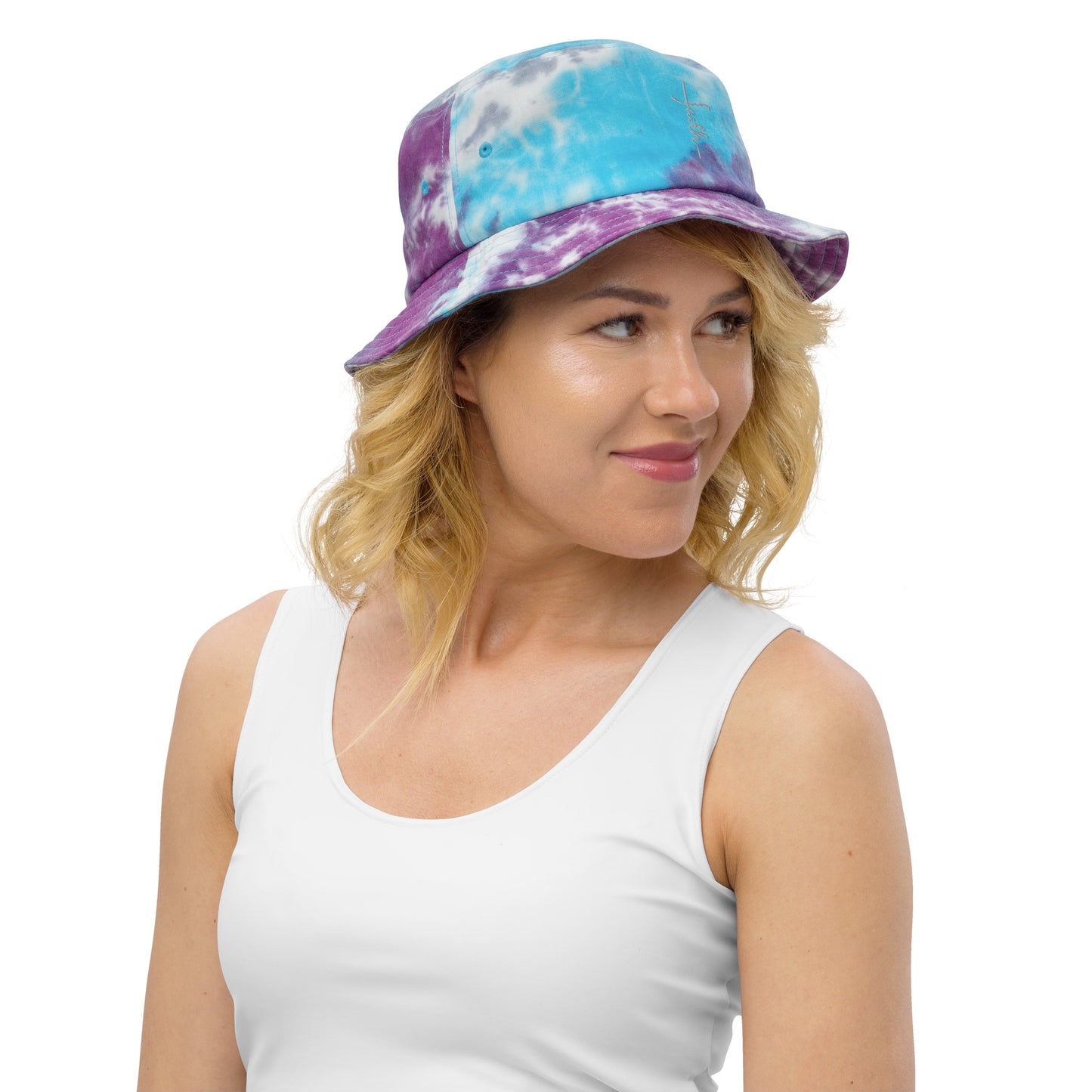 Faith Tie-dye bucket hat