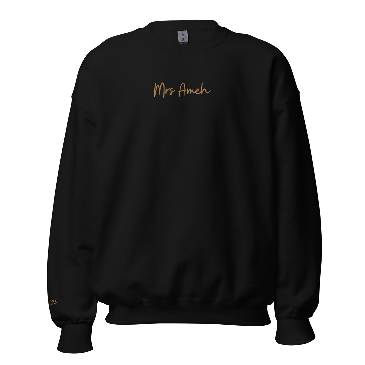 Personalised Mrs Embroidered Sweatshirt