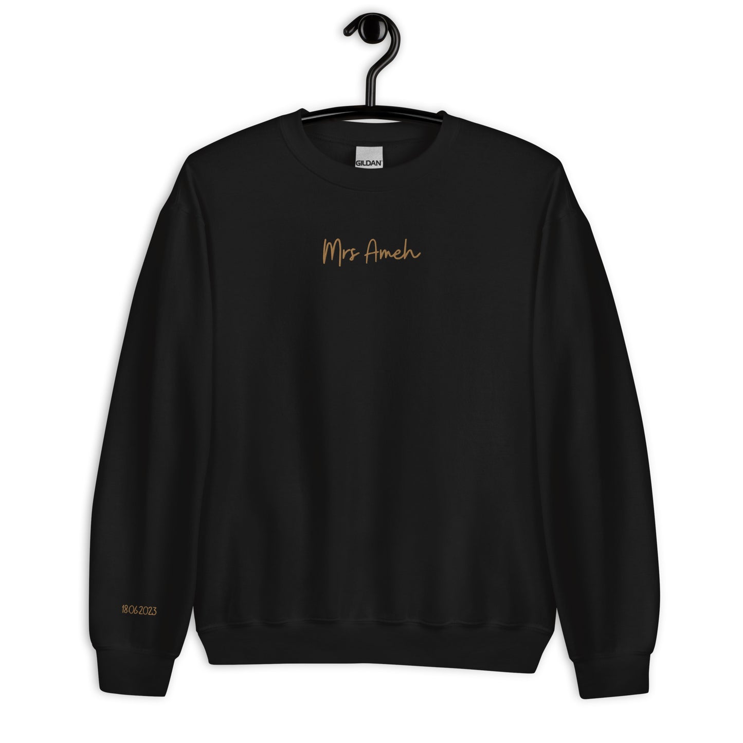 Personalised Mrs Embroidered Sweatshirt