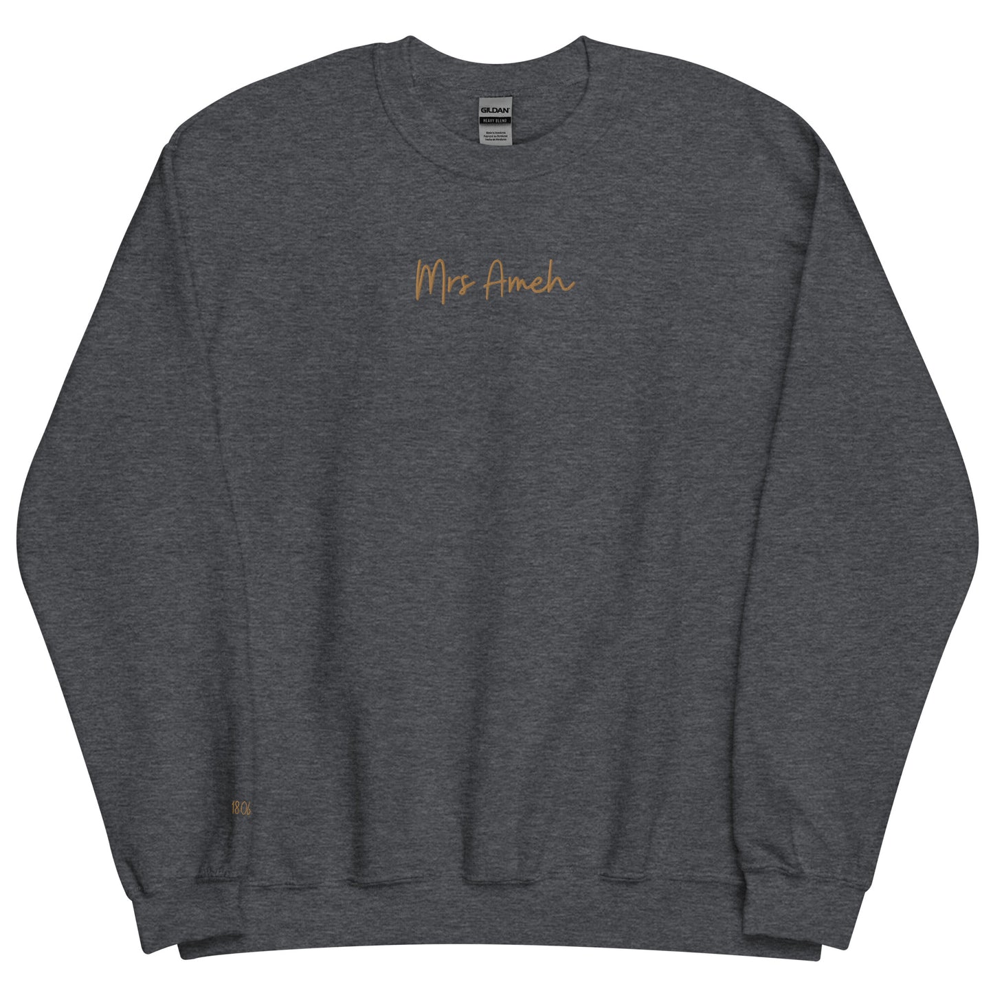 Personalised Mrs Embroidered Sweatshirt