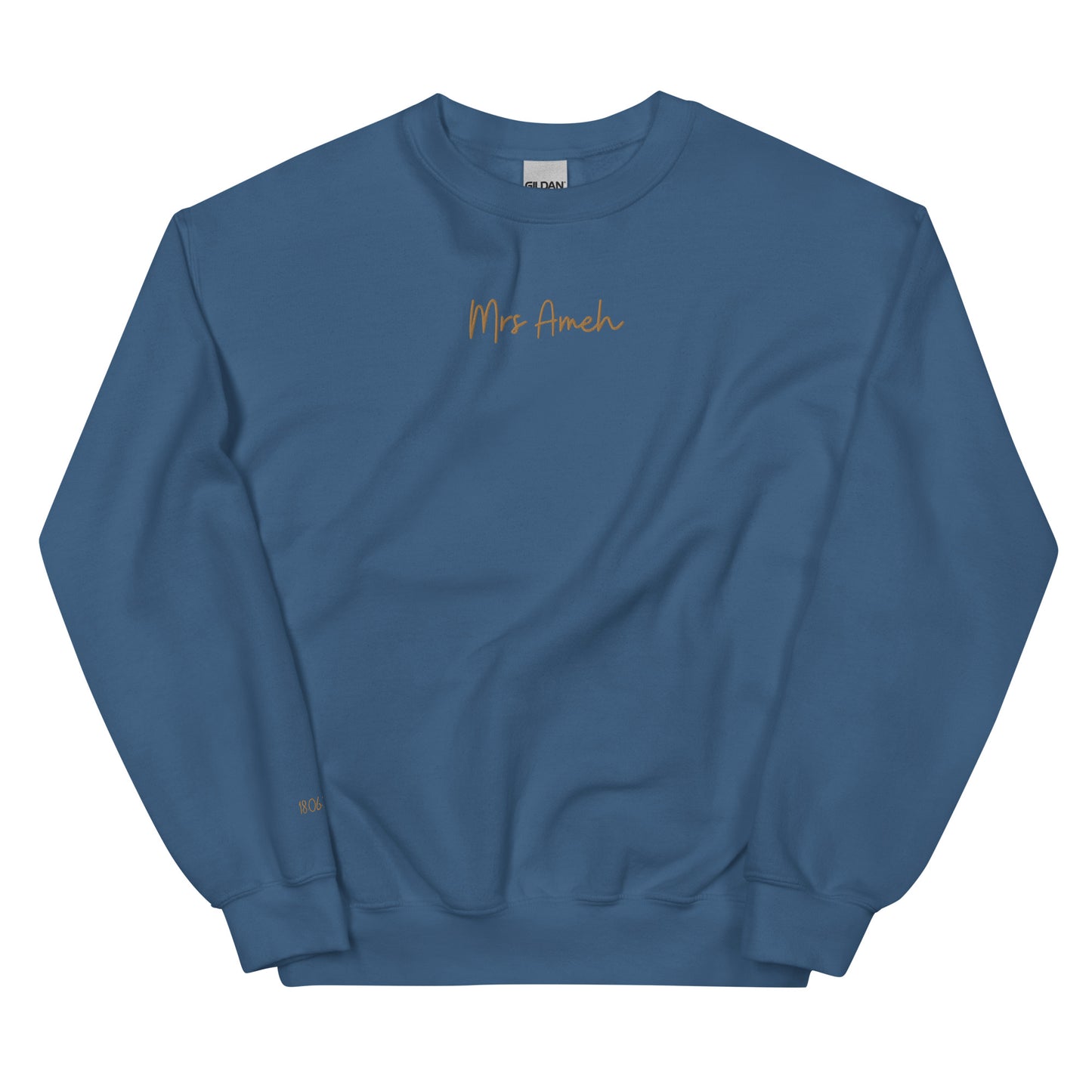 Personalised Mrs Embroidered Sweatshirt