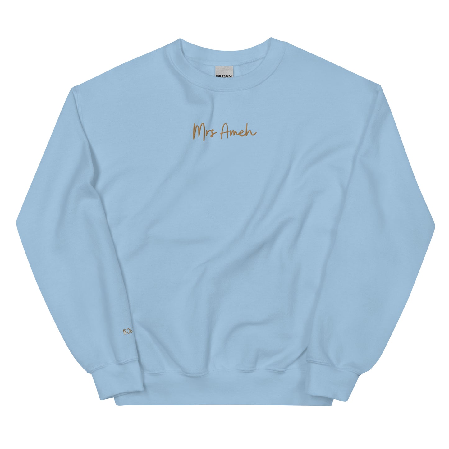 Personalised Mrs Embroidered Sweatshirt