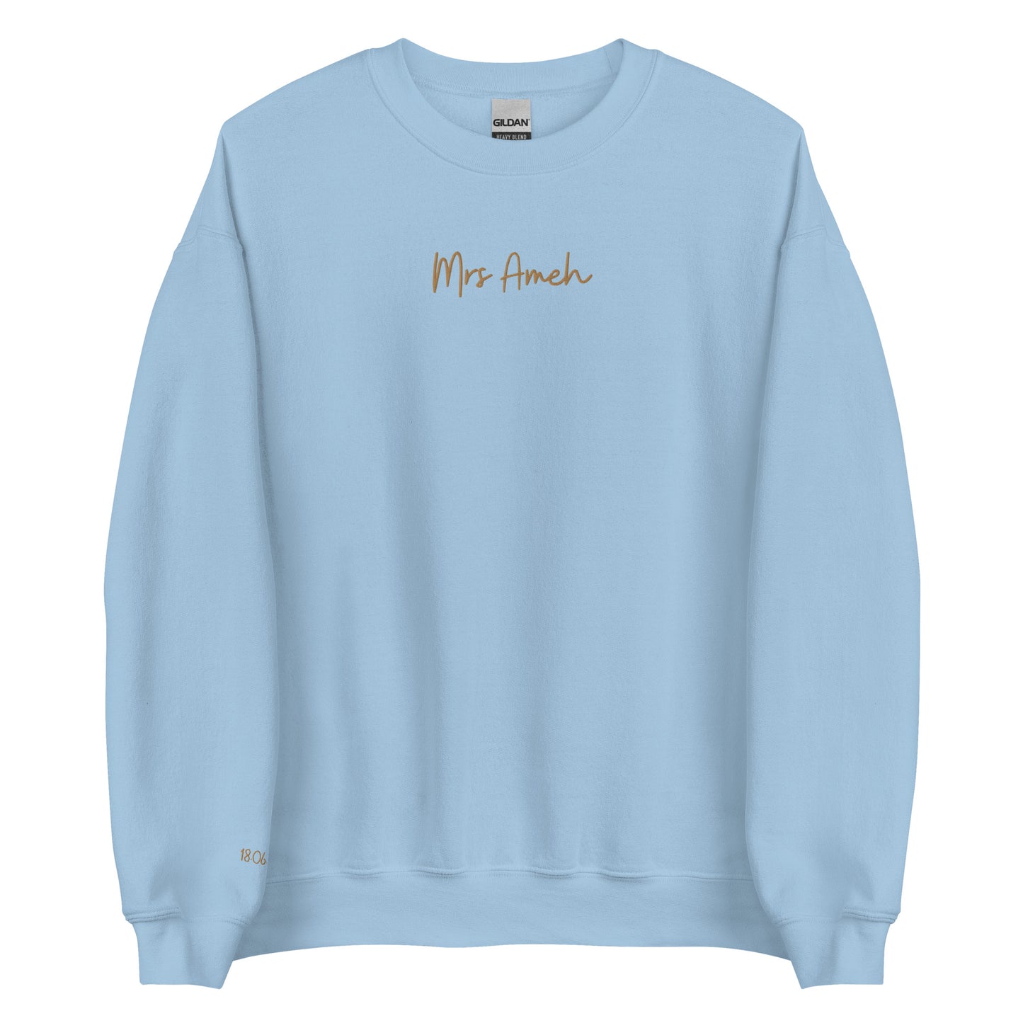 Personalised Mrs Embroidered Sweatshirt