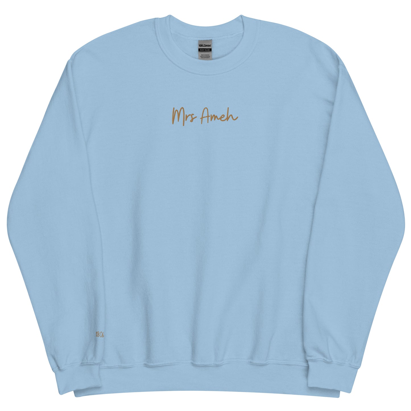 Personalised Mrs Embroidered Sweatshirt