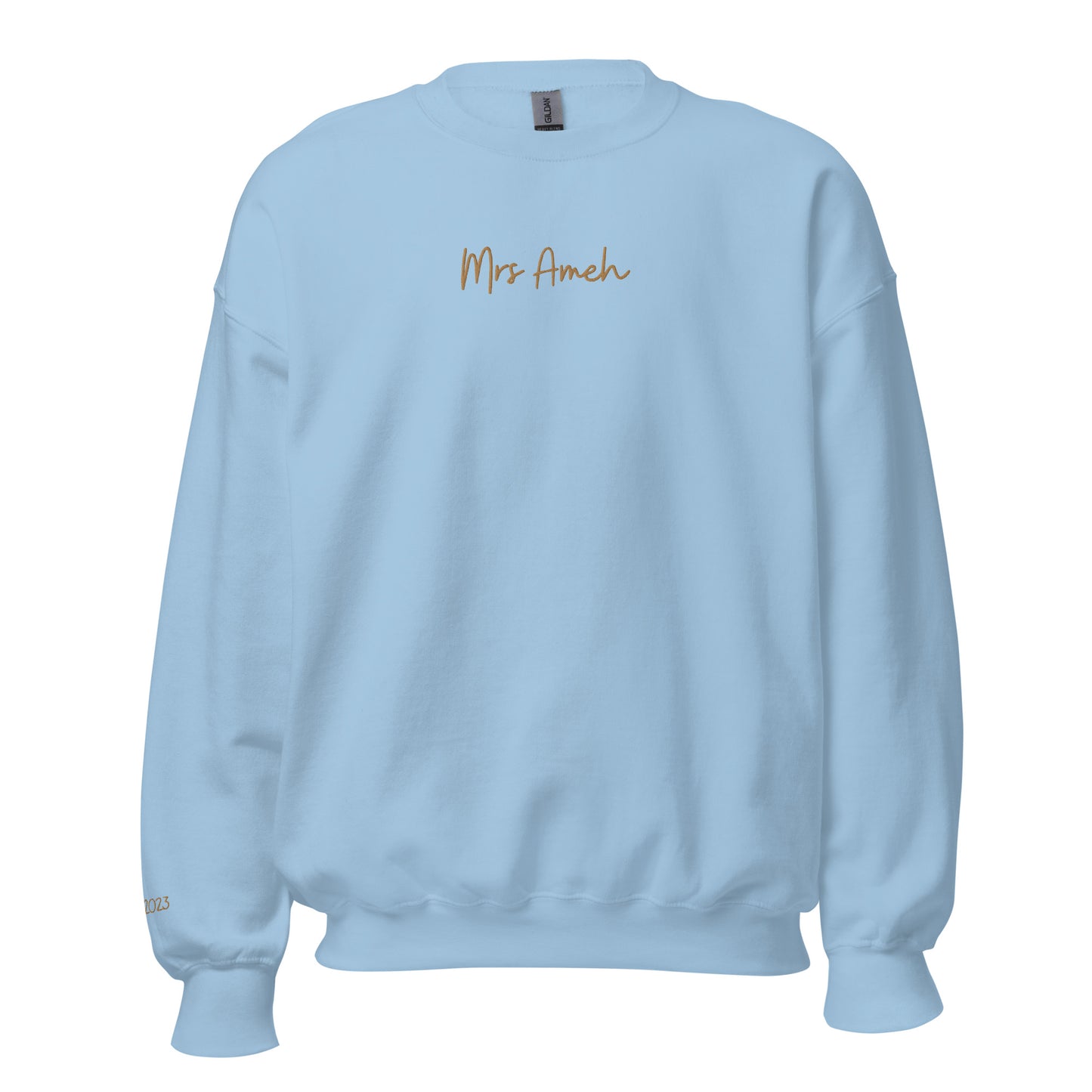 Personalised Mrs Embroidered Sweatshirt