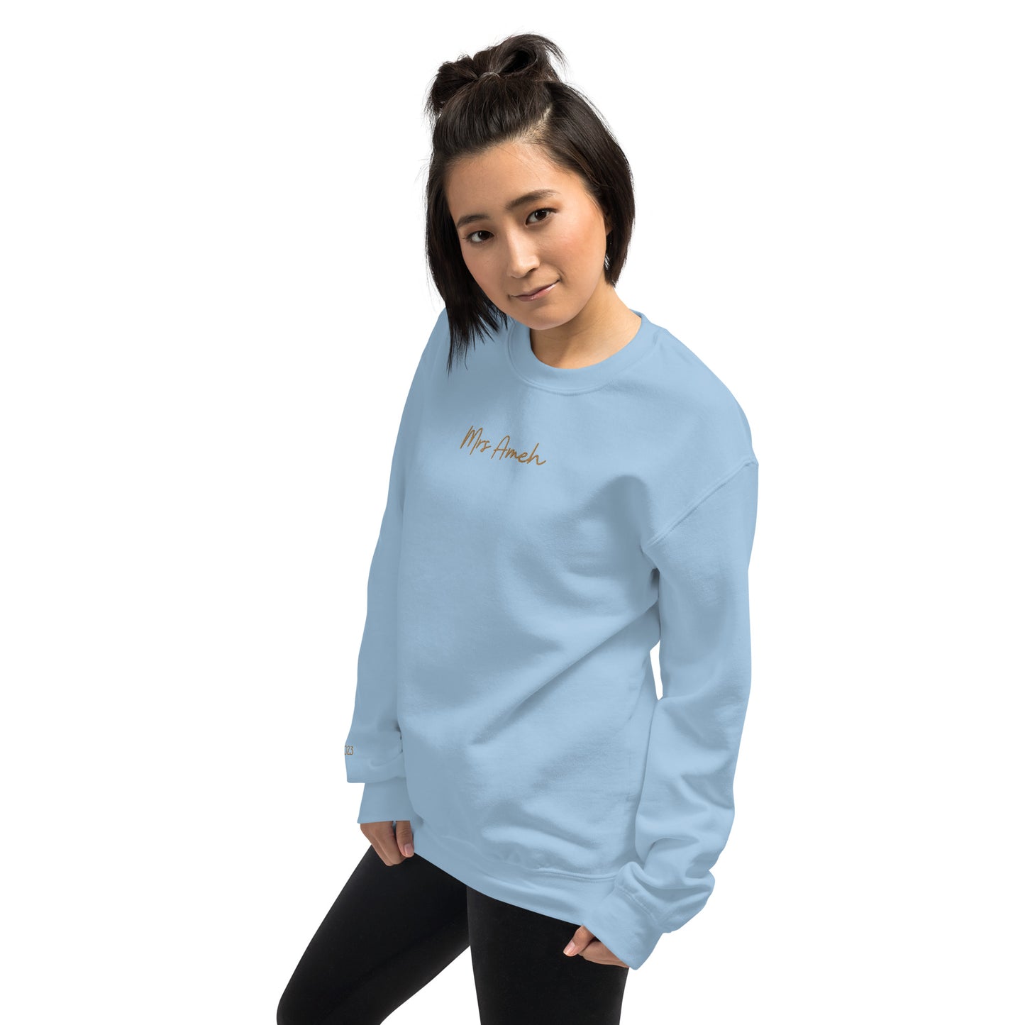 Personalised Mrs Embroidered Sweatshirt