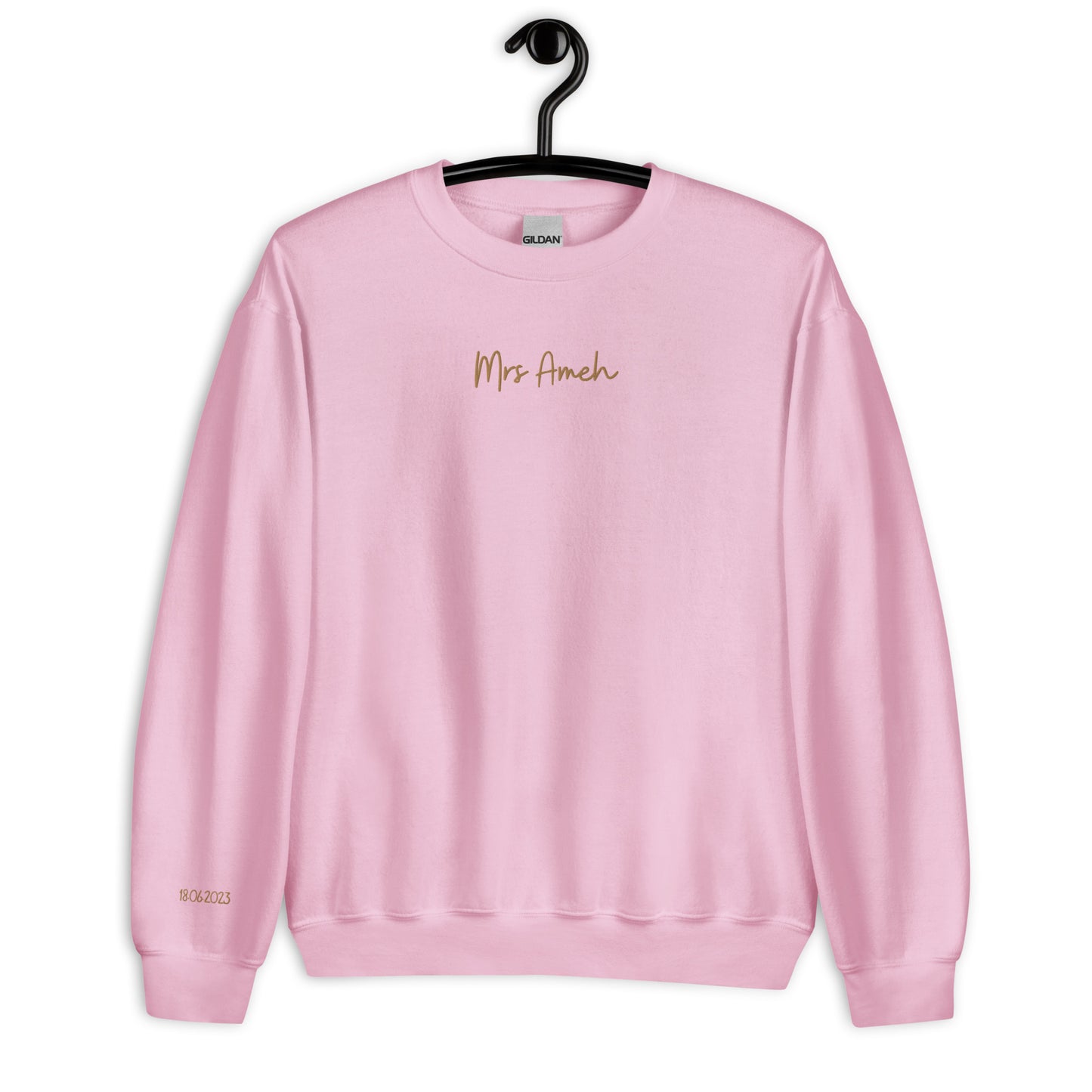 Personalised Mrs Embroidered Sweatshirt