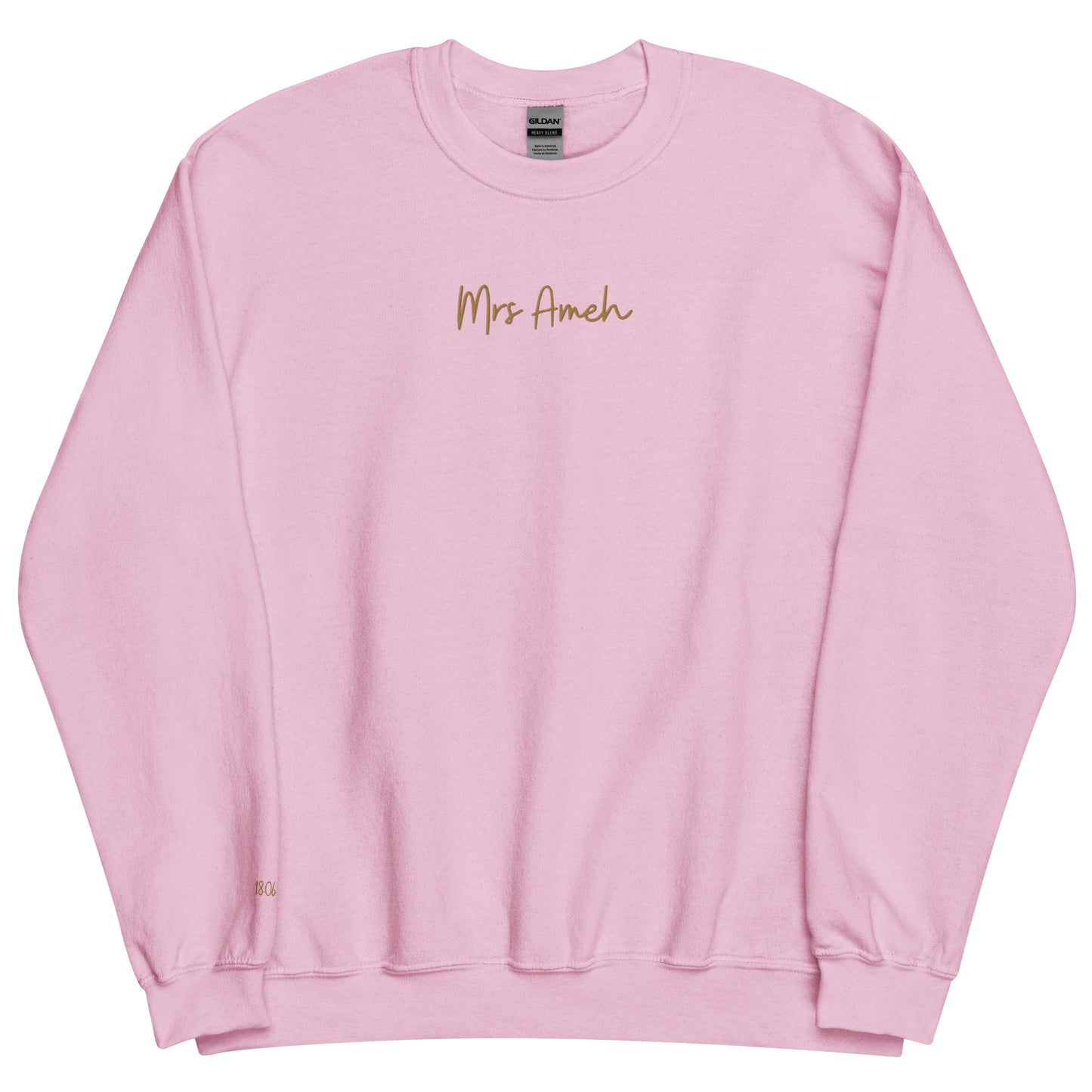 Personalised Mrs Embroidered Sweatshirt