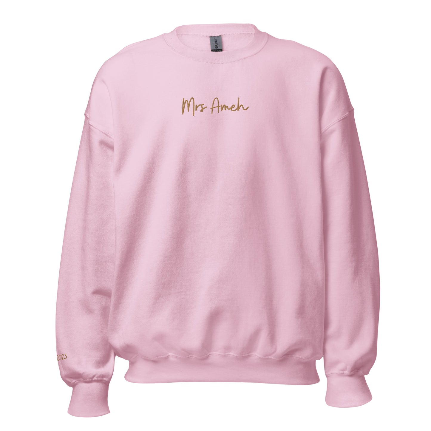 Personalised Mrs Embroidered Sweatshirt