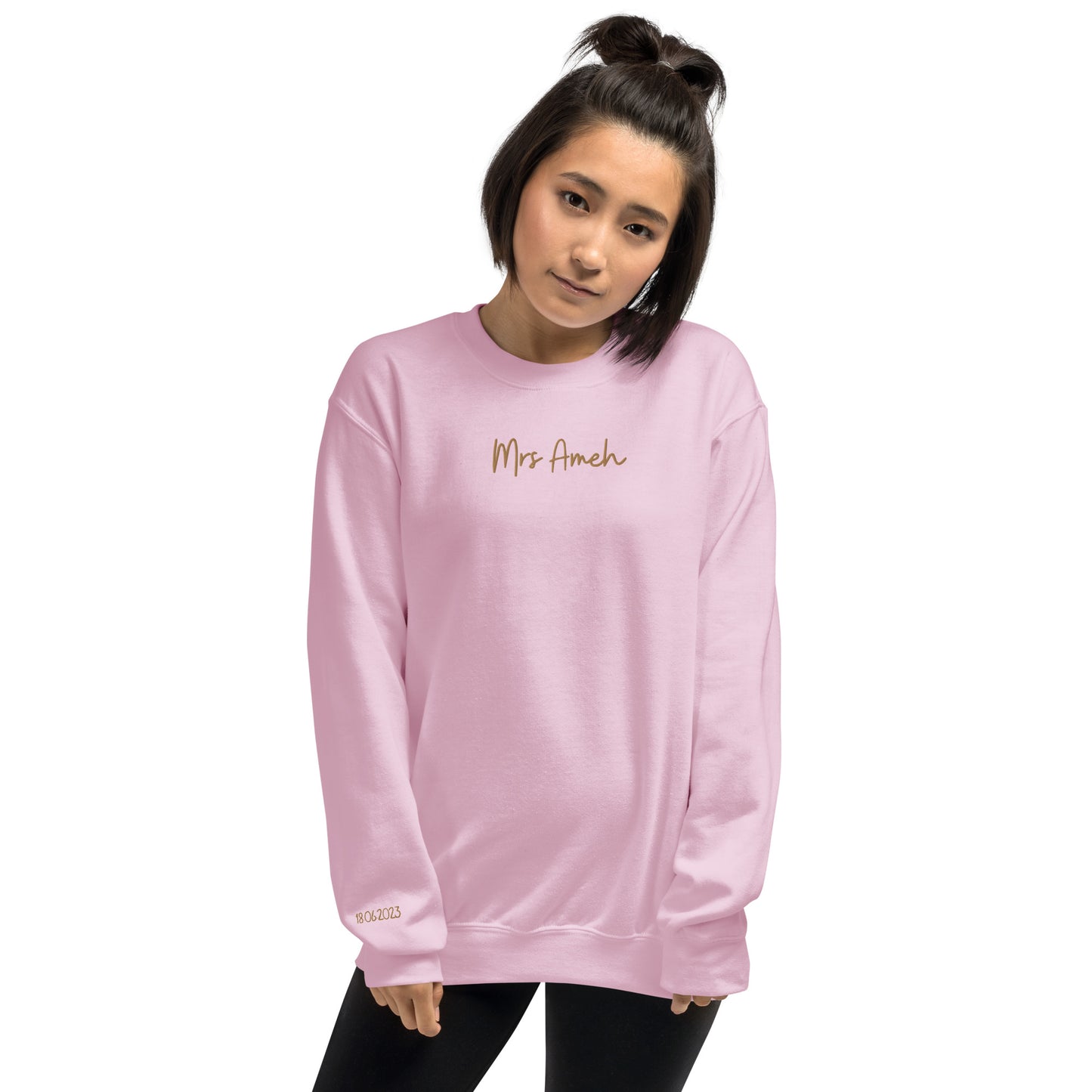 Personalised Mrs Embroidered Sweatshirt