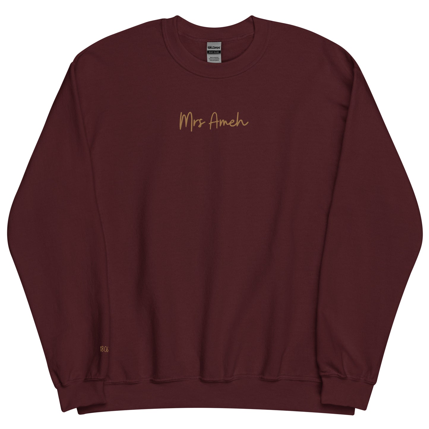 Personalised Mrs Embroidered Sweatshirt