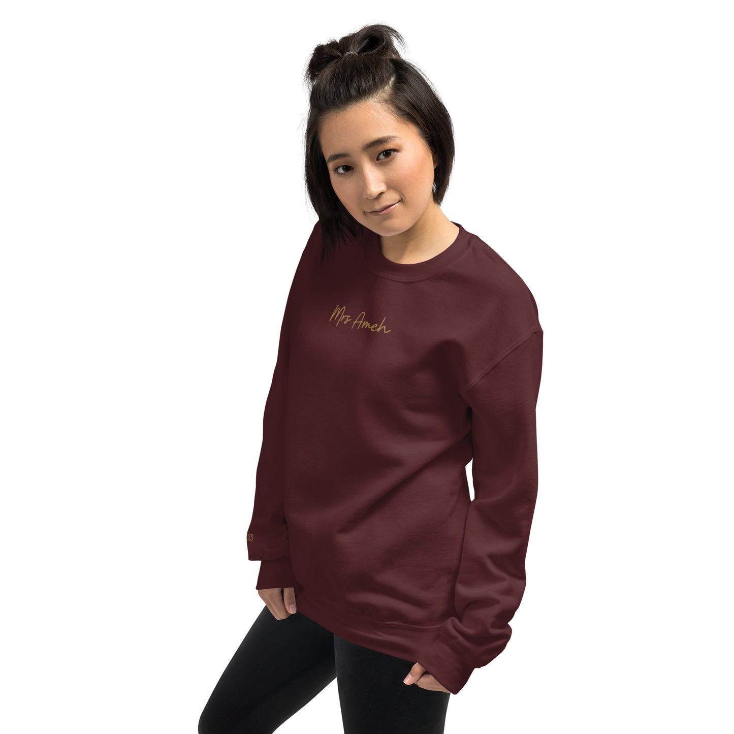 Personalised Mrs Embroidered Sweatshirt