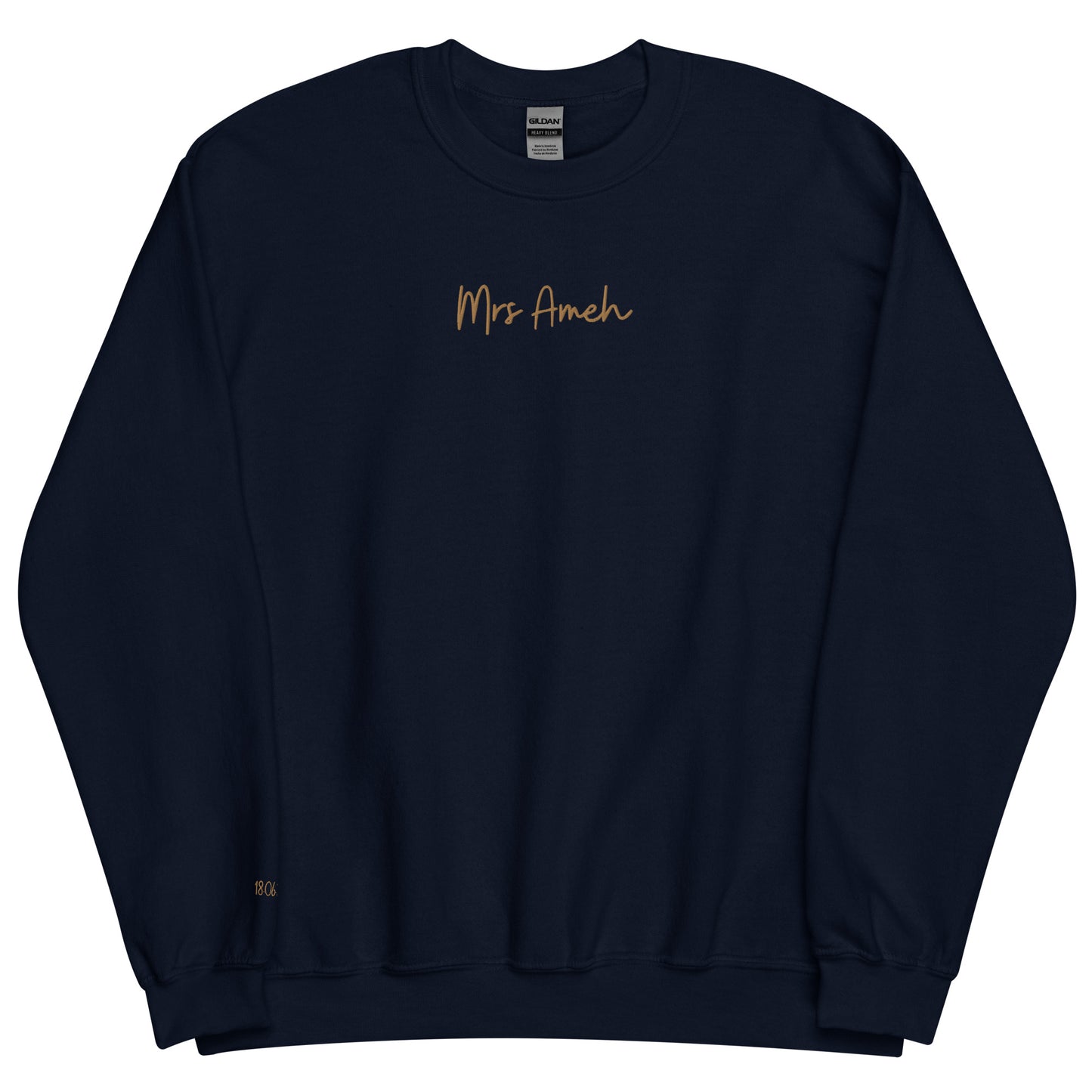 Personalised Mrs Embroidered Sweatshirt