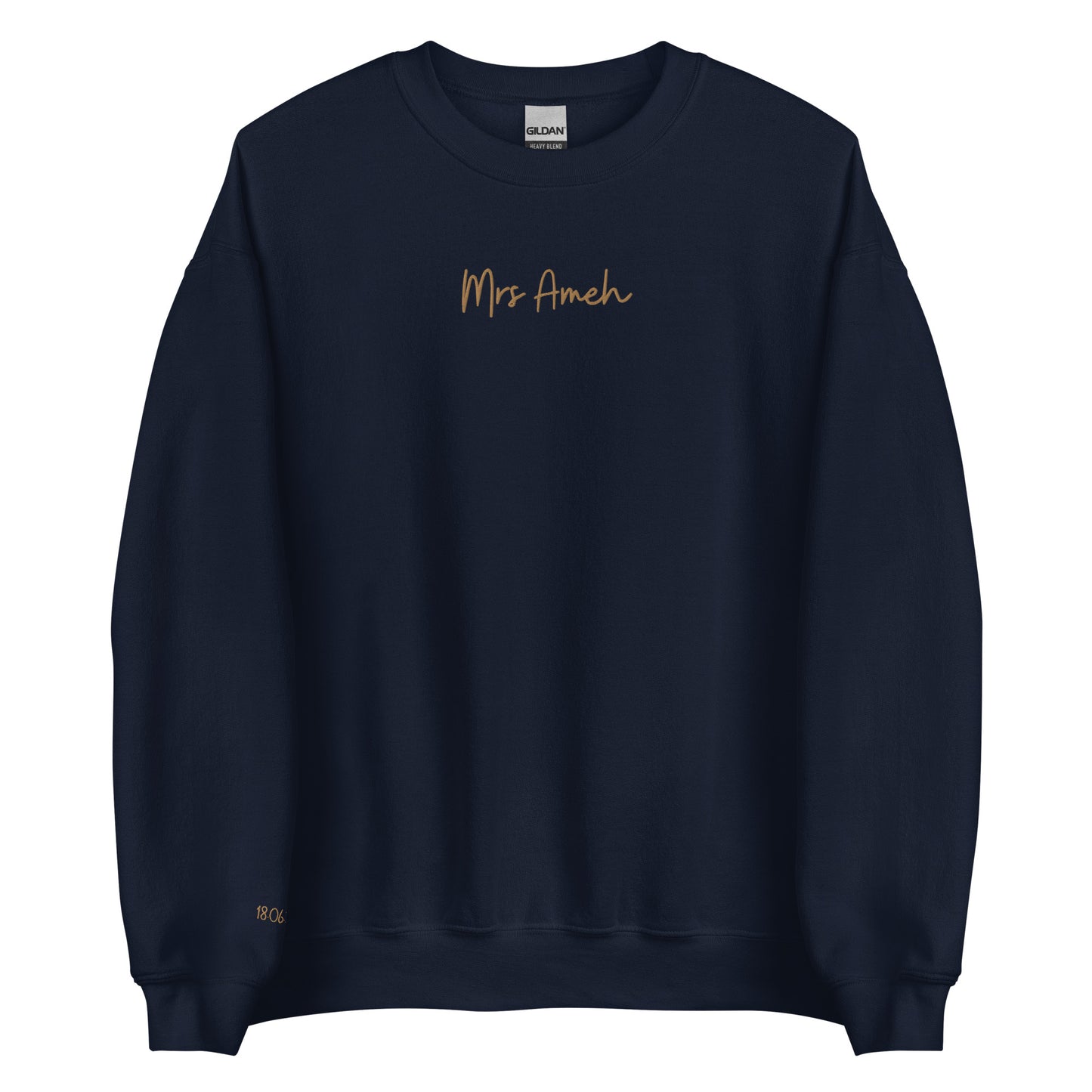 Personalised Mrs Embroidered Sweatshirt