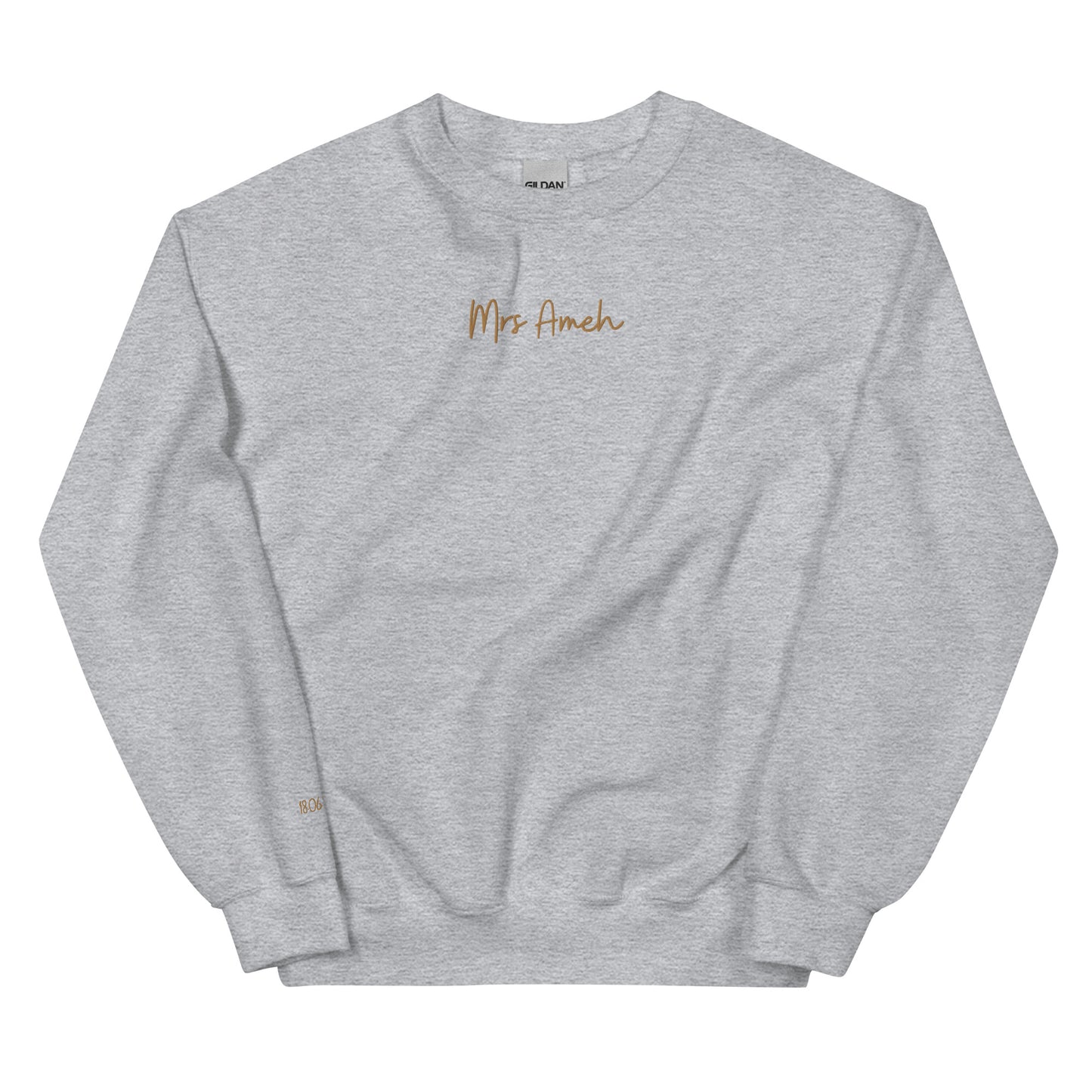 Personalised Mrs Embroidered Sweatshirt