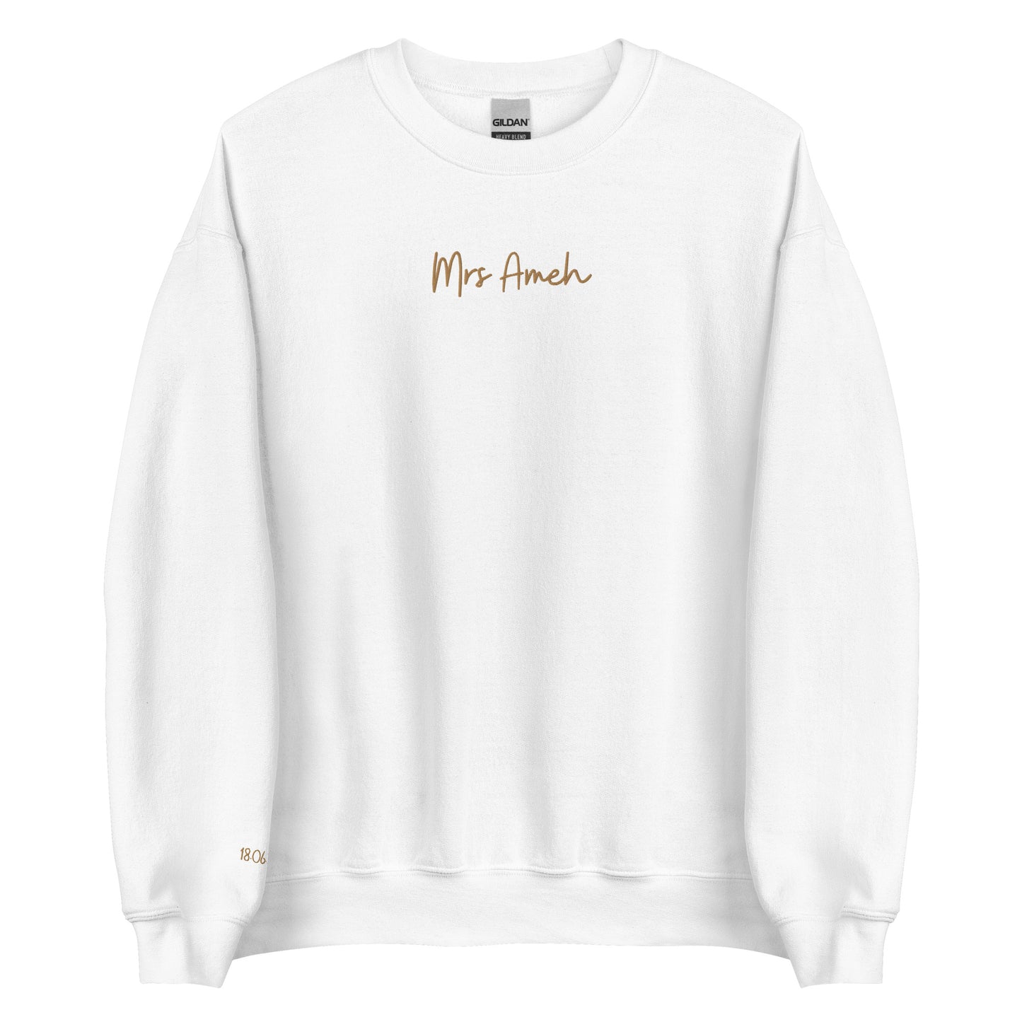 Personalised Mrs Embroidered Sweatshirt