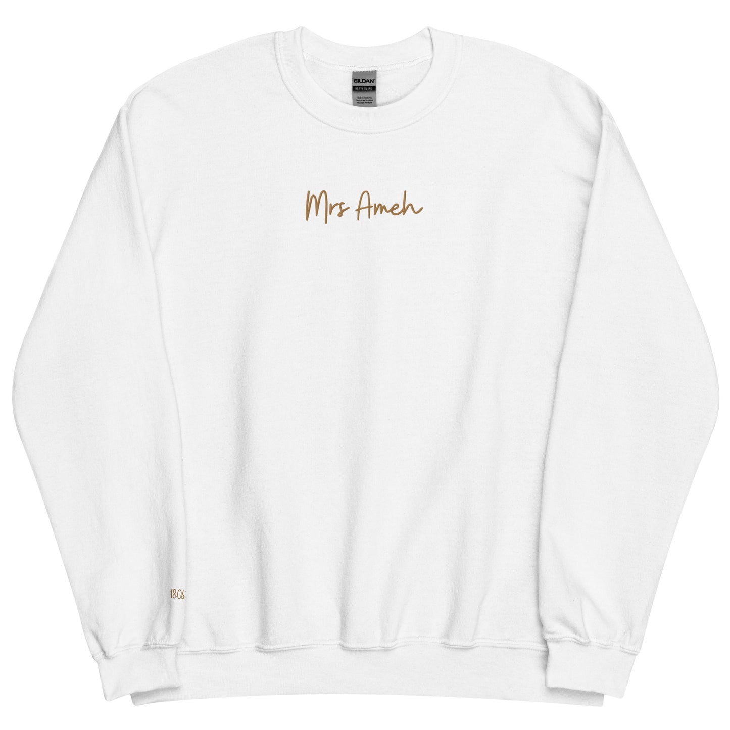 Personalised Mrs Embroidered Sweatshirt