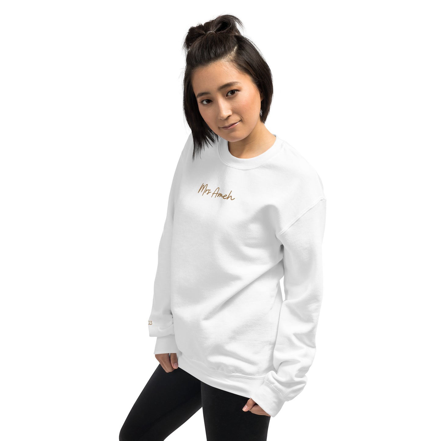 Personalised Mrs Embroidered Sweatshirt