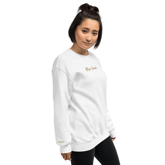 Personalised Mrs Embroidered Sweatshirt