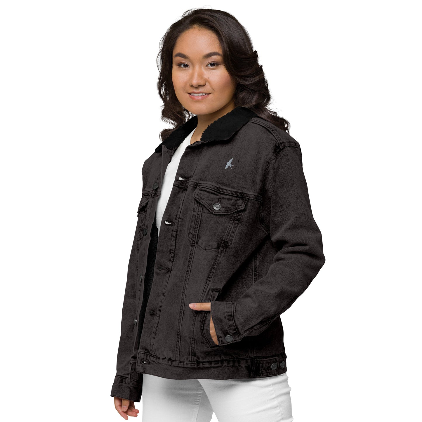 Unisex Denim Fleece Jacket