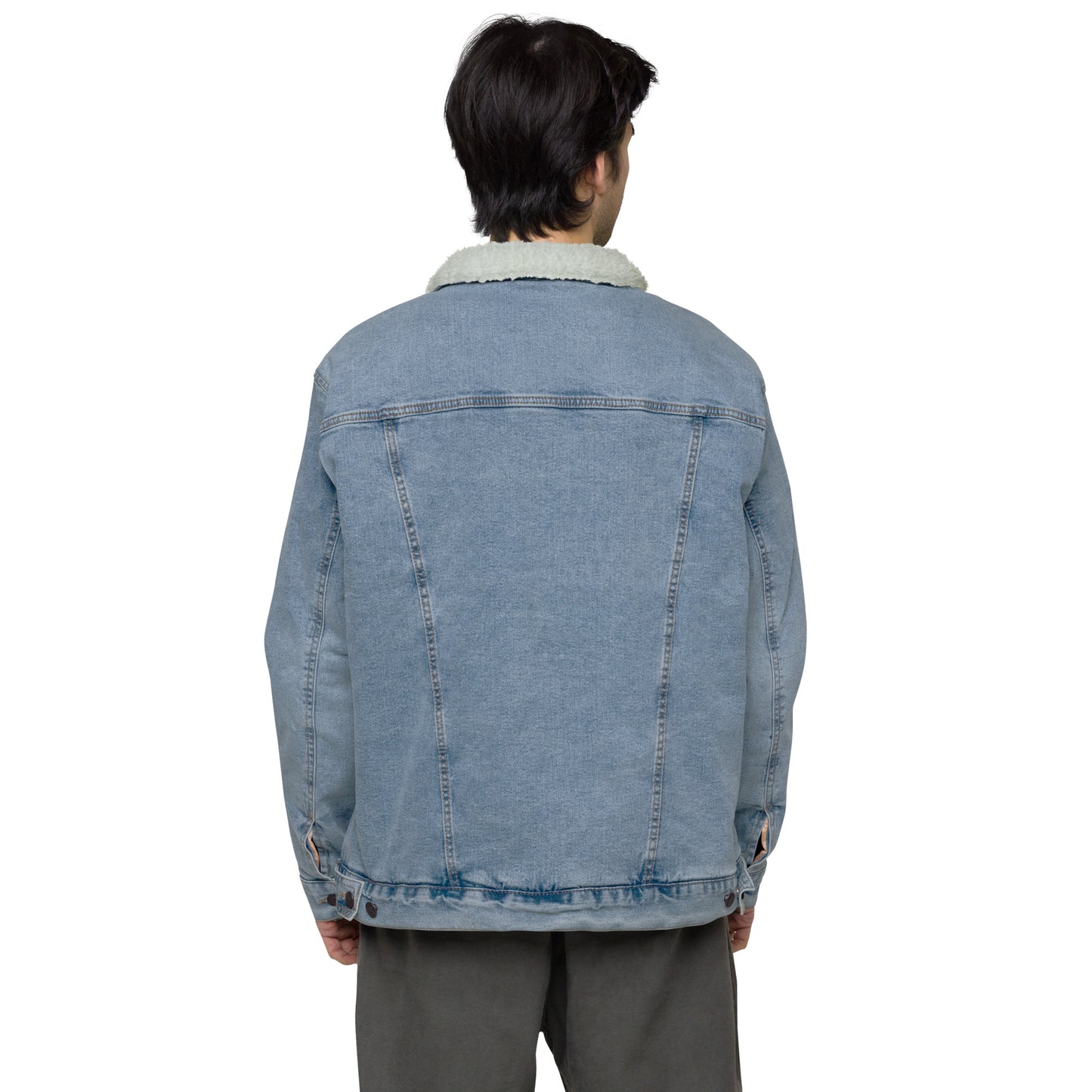 Unisex Denim Fleece Jacket