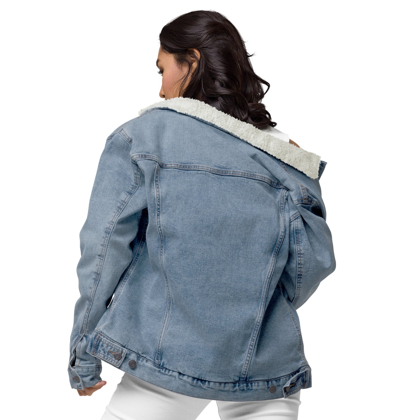 Unisex Denim Fleece Jacket