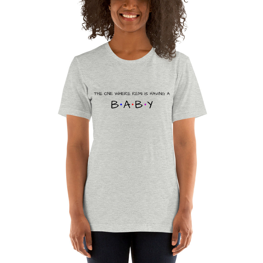 Personalised Friends Theme Baby Shower Unisex T-shirt