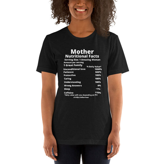 Mothers Day Gifts - Mom Nutrition Facts Short-sleeve t-shirt