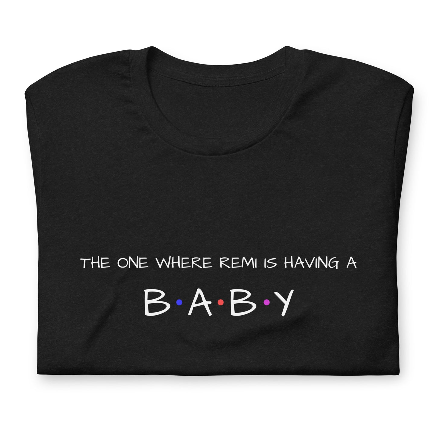 Personalised Friends Theme Baby Shower Unisex T-shirt