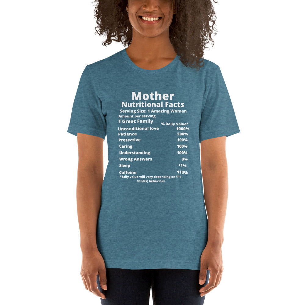 Mothers Day Gifts - Mom Nutrition Facts Short-sleeve t-shirt