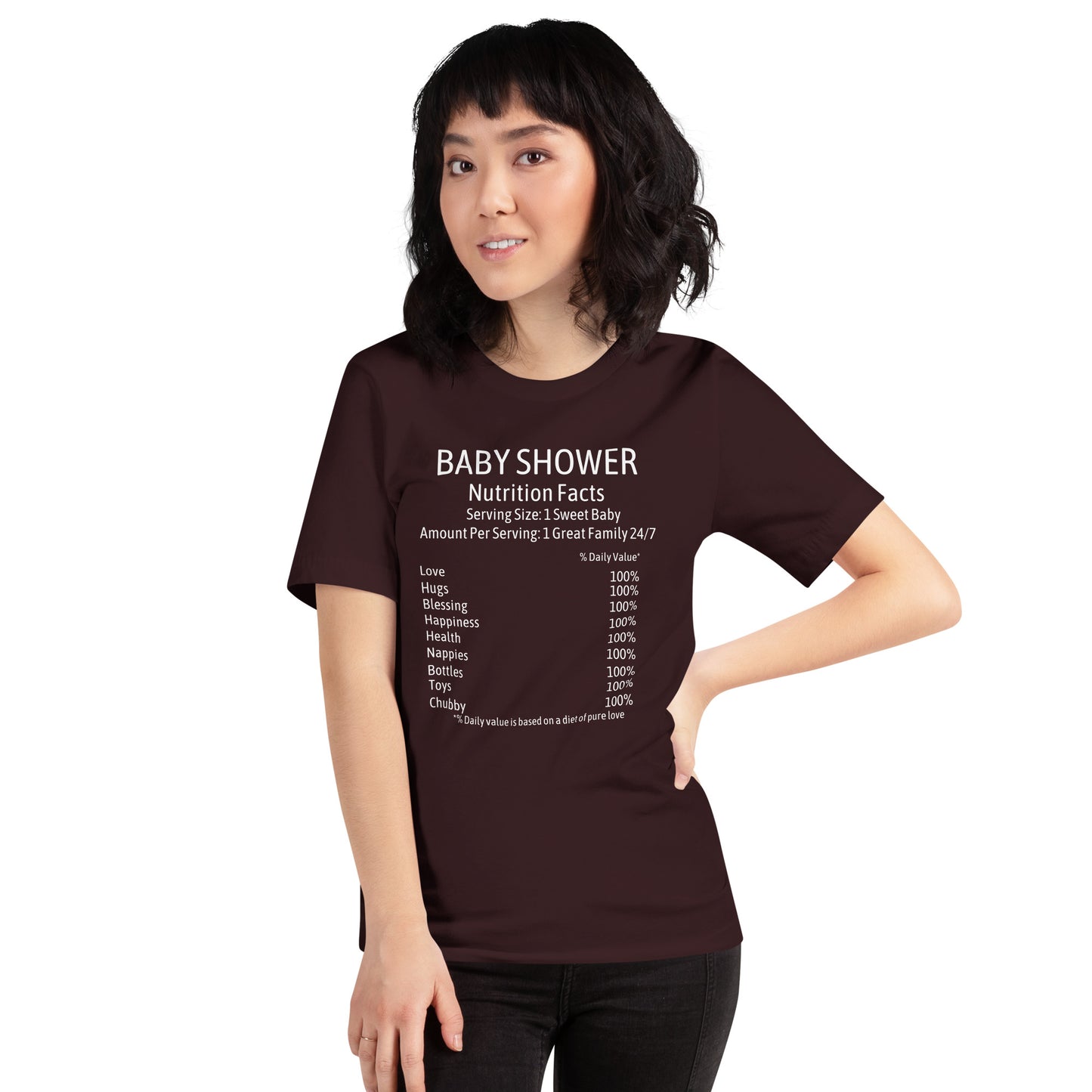 New Baby Nutrition Facts Unisex T-shirt