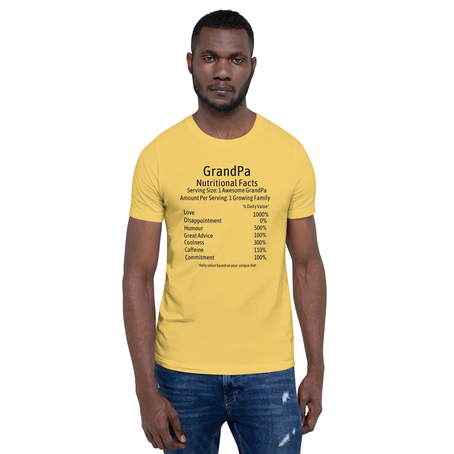 Grandpa T-shirt Nutrition Facts