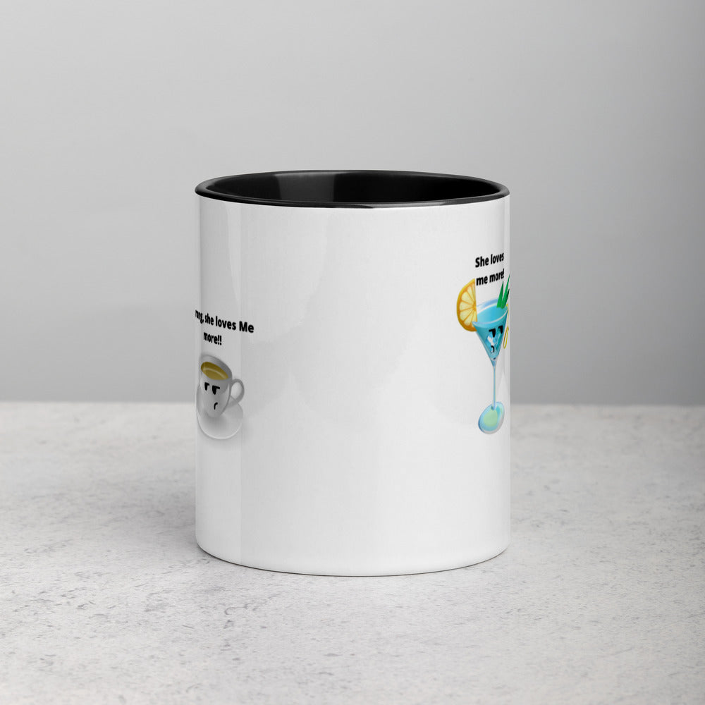 Cocktail And Coffee Mug, Two Tone, Cocktail Lover Gift, Coffee Lover, Coffee Gift, Cocktail Gifts, Cocktail Vs Coffee, Love Coffee, Love Cocktail