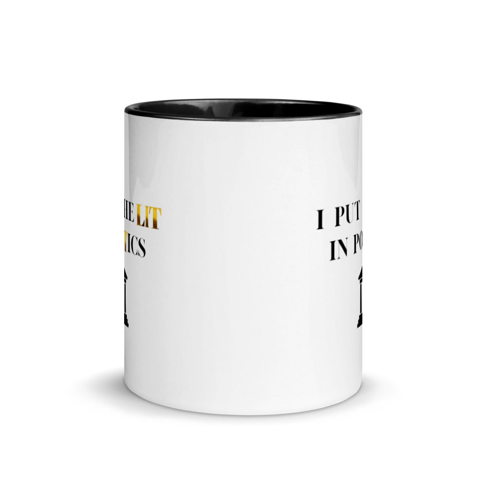 Political Mugs, Politics, I Put The Lit In Politics, Political Gifts, Politician Gifts, Political Science Gifts