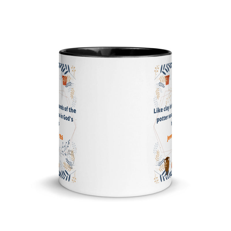 Jeremiah 18:6 Two Tone Coffee Mug, Christian Mug, Christian Coffee Mug, Bible Verse Cup, Scripture Mug, Modern Scriptures, Pastel Tone, Earth toned