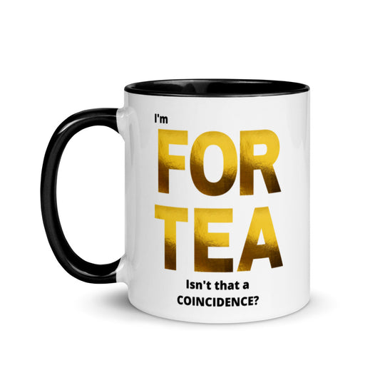 40th Birthday, Mug with Color Inside