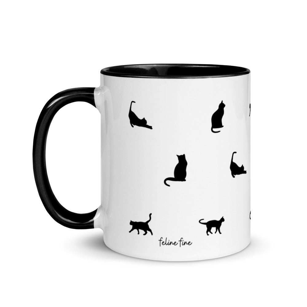 Cat Gift - Black Cat Mug With Pun