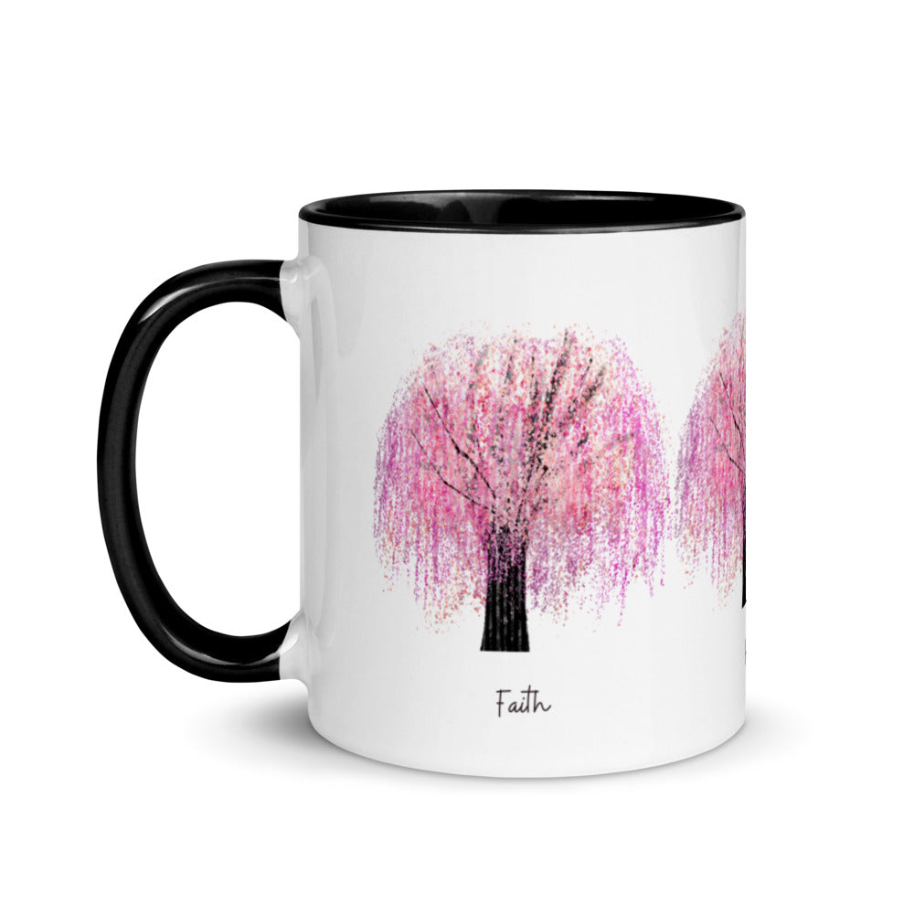 Cherry Blossom Gift - Faith Hope Love Mug