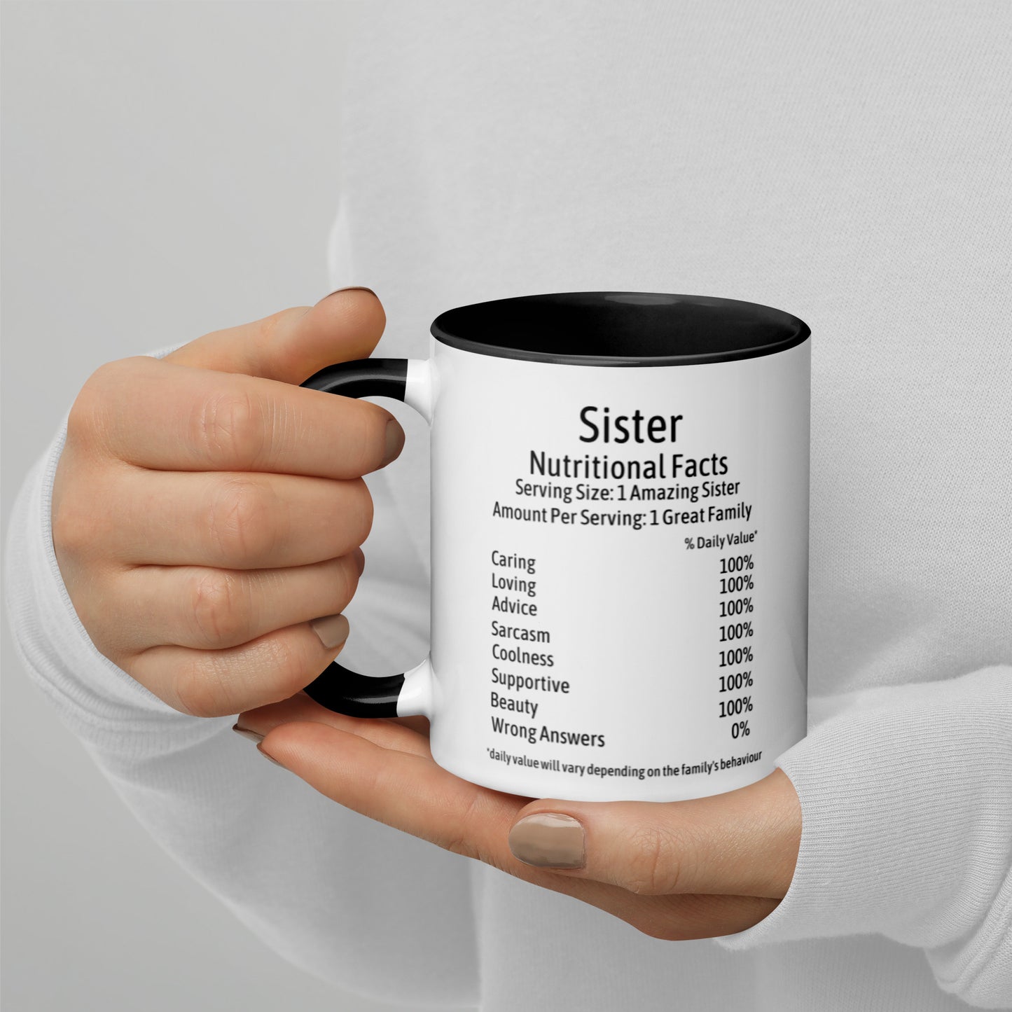 Sister Mug with Color Inside