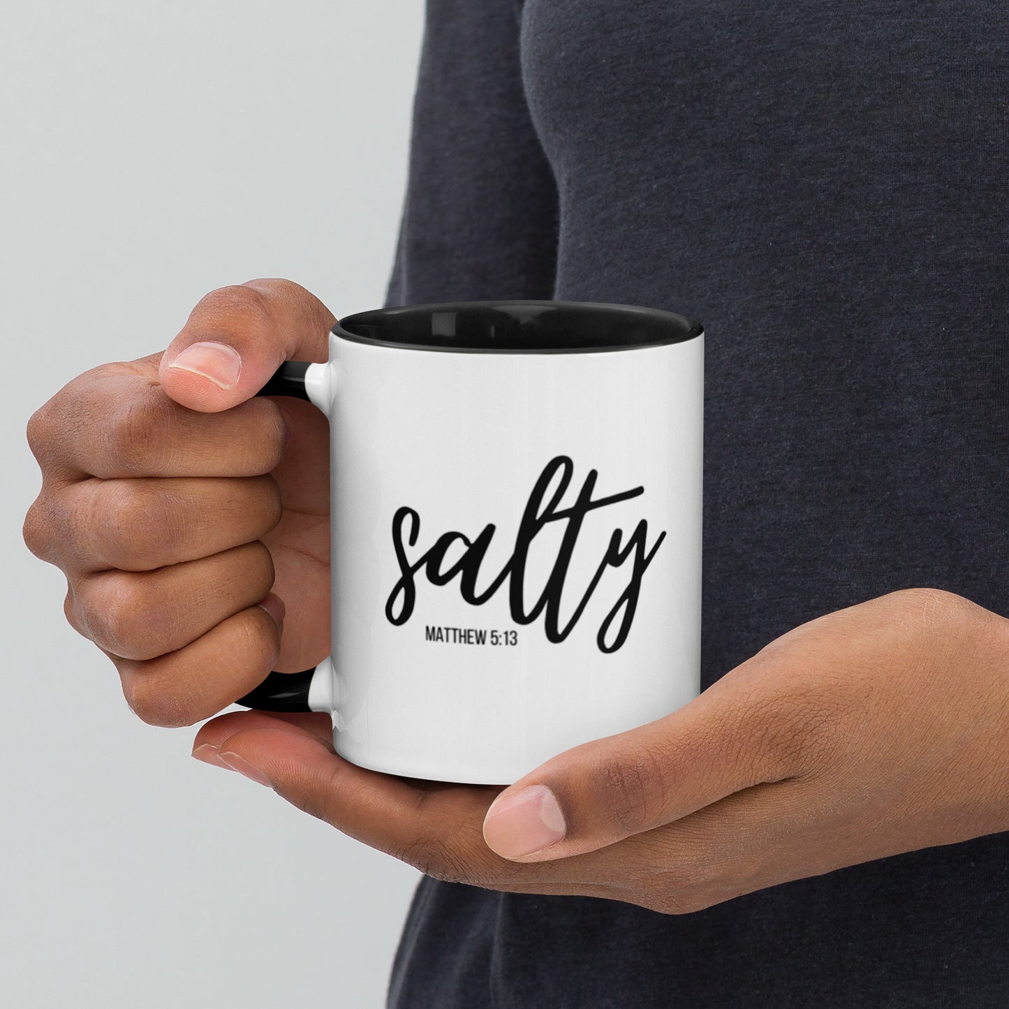 Matthew 5:13 Salty Mug with Color Inside