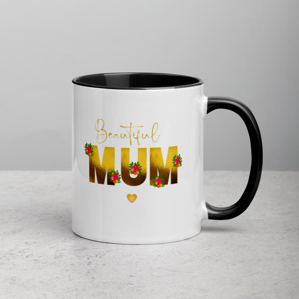 Mothers Day Presents - Mug Beautiful Mom Mum