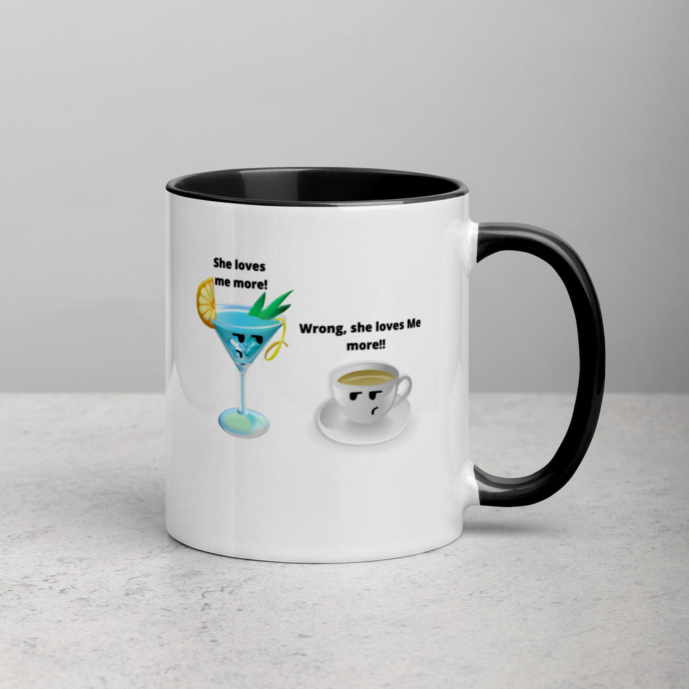 Cocktail And Coffee Mug, Two Tone, Cocktail Lover Gift, Coffee Lover, Coffee Gift, Cocktail Gifts, Cocktail Vs Coffee, Love Coffee, Love Cocktail