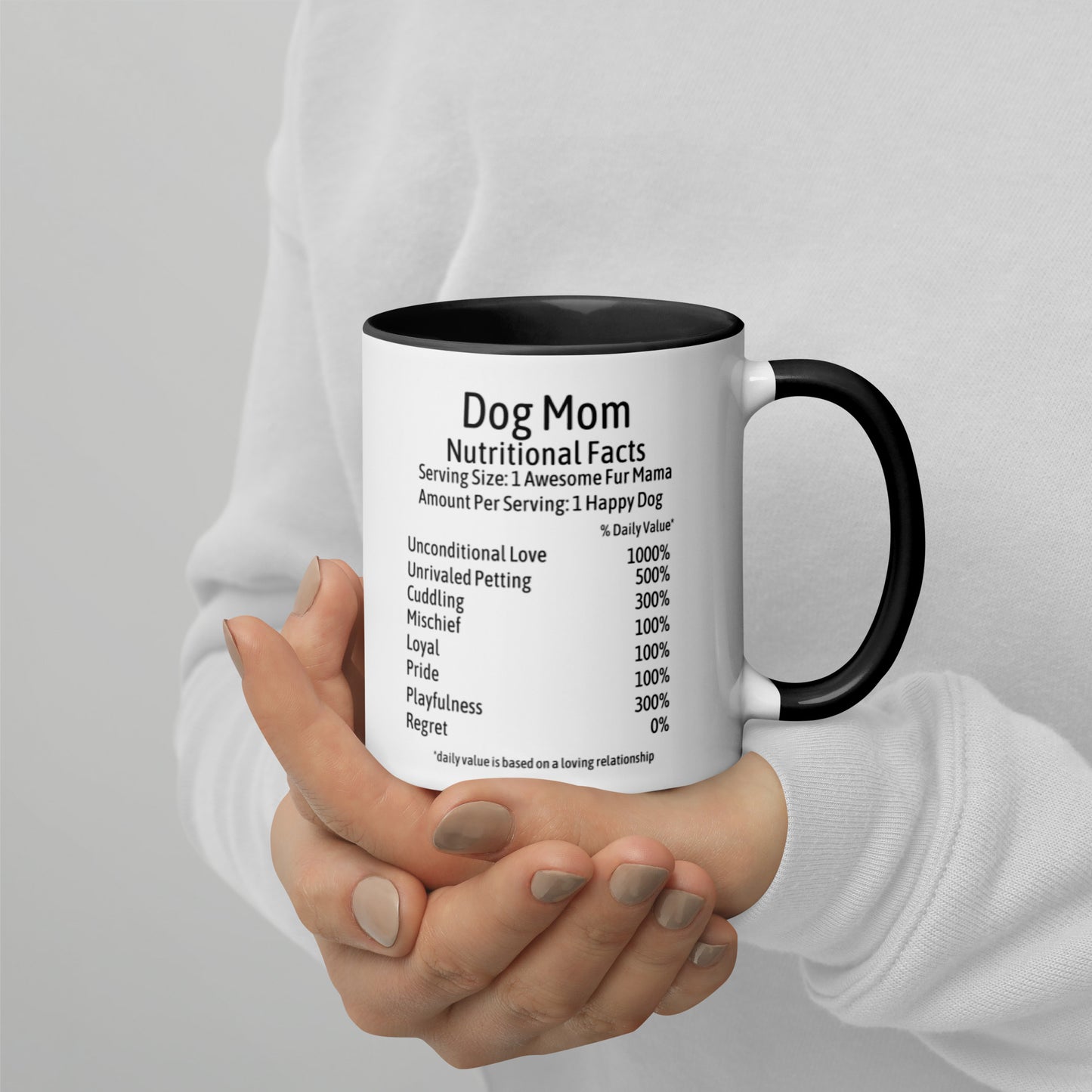 Dog Mom Mug with Color Inside