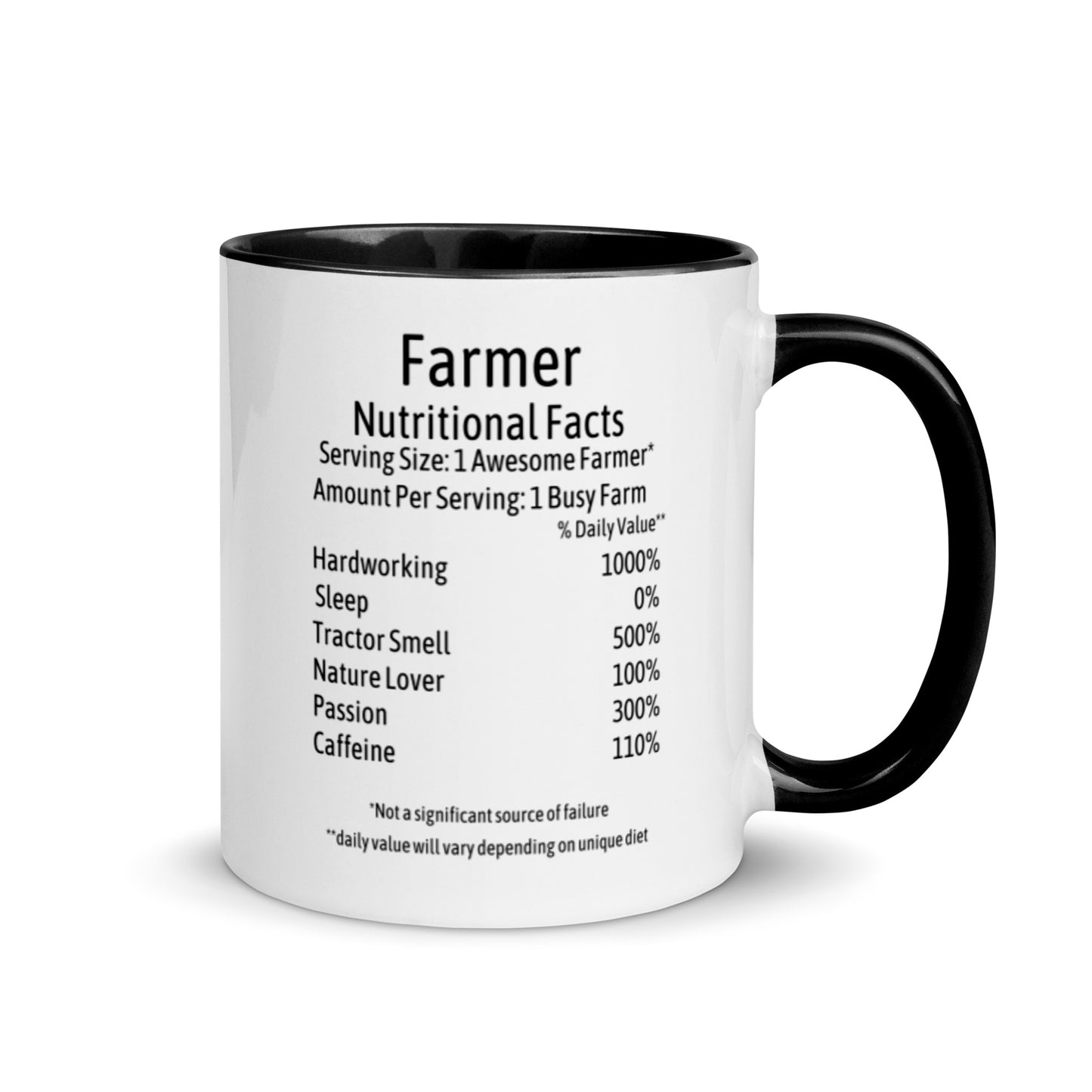 Farmer Mug with Color Inside
