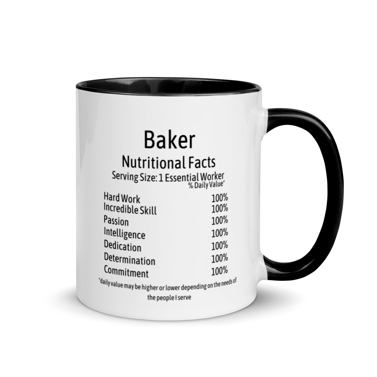 Baker Mug with Color Inside
