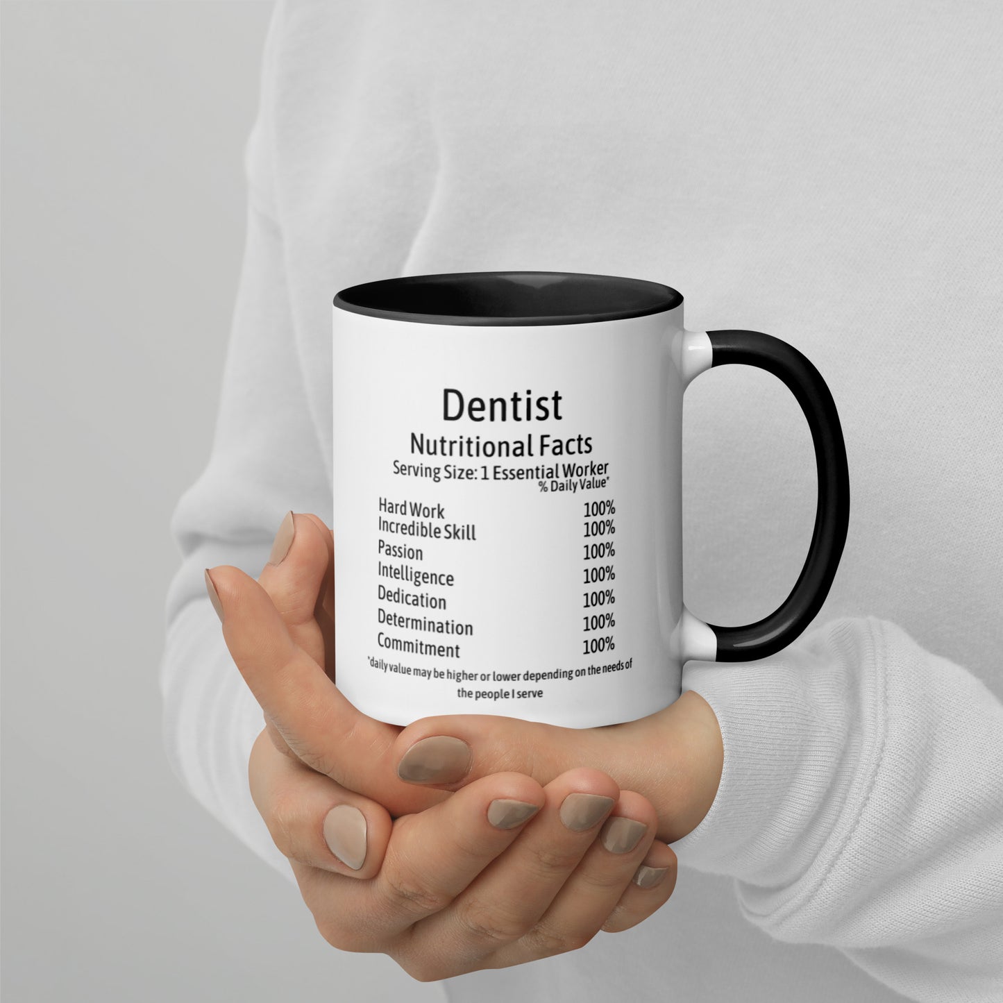 Dentist Mug with Color Inside Essential Worker Gifts