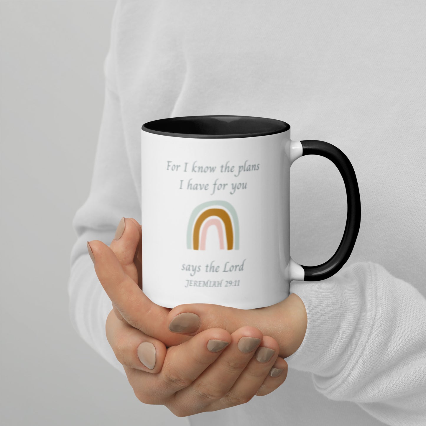 Jeremiah 29 11 Mug With Color Inside, For I Know The Plans I Have For You
